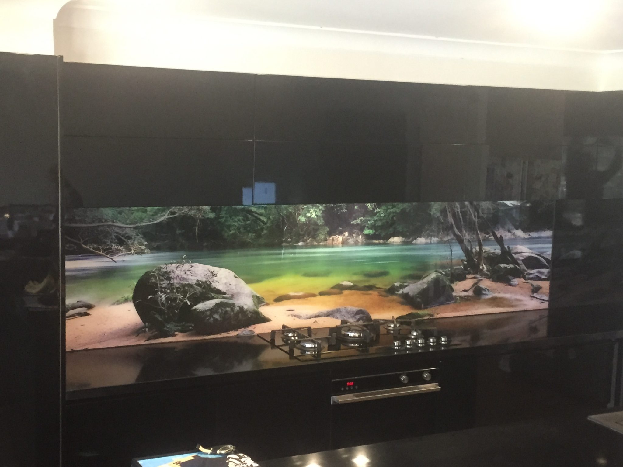 Digital image rainforest splashback