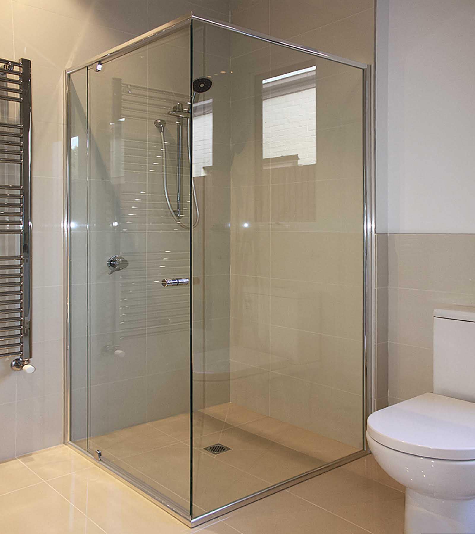 Semi Frameless Shower Screen In Ensuite