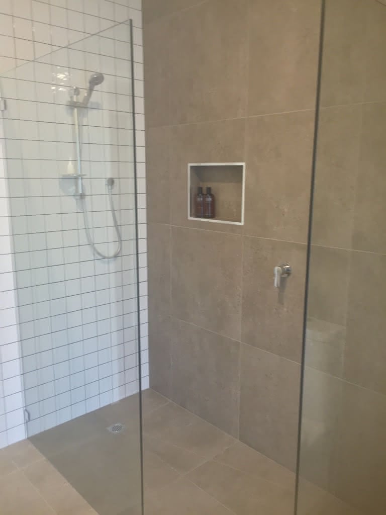 Shower Screen With Tiles